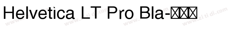 Helvetica LT Pro Bla字体转换